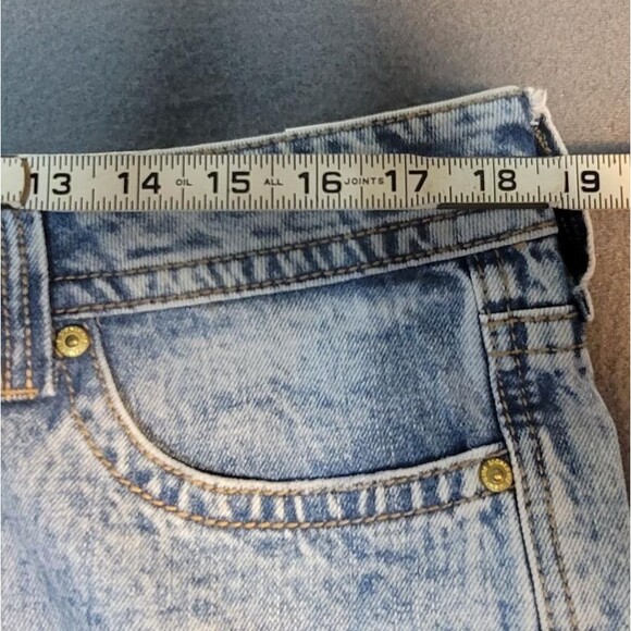 NWT Seven7 Women's Blue Jeans High Rise Boyfriend Size 14 Rolled Cuff Hem - Picture 9 of 15